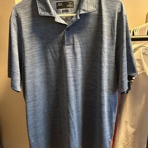 Oakley Heathered Blue Polo Shirt